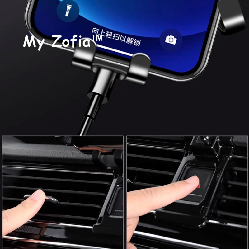 Adjustable Car Phone Mount Holder For Leapmotor T03 2023 2024 2025 Gravity Navigati additional angle