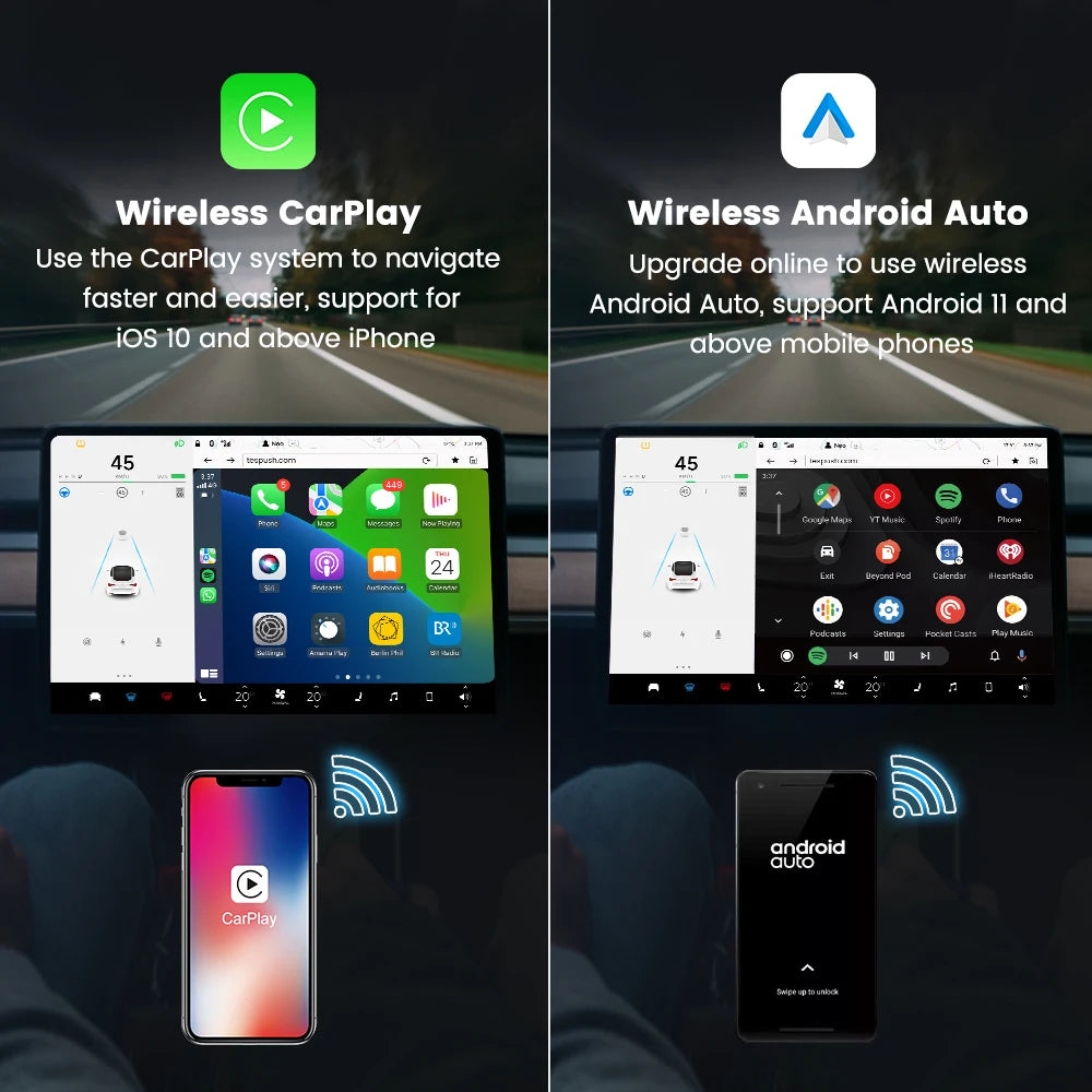 CarlinKit Wireless CarPlay Android Auto Adapter for Tesla Model 3 Y S X | Auto Connec alternate view