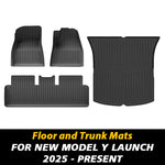 TPE Floor Mats and Cargo Liner for Tesla Model Y Juniper 2025+ | All Weather Trunk Li lifestyle view