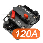 Circuit Breaker 20A to 300A Manual Reset for Car Audio System Waterproof Marine Circui close-up view