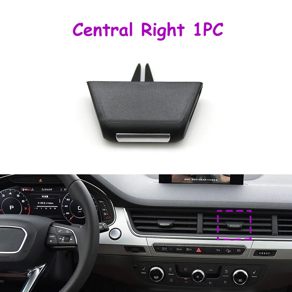 Q7 Car Interior Front Left Right Middle Air Vent Grille AC Tab Clip Slider Repair Kit For Audi 2016-2019 4M1820901