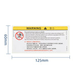 Car Interior Front Sun Visor Makeup Mirror Sticker Airbag Sticker Safety Warning Sticker Warning Board Waterproof Sticker
