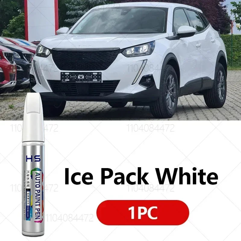 Paint Repair Pen Touch Up Scratch Remover DIY Auto Accessories Black White Grey Blue O close-up view