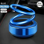 Car Suspended Rotating Double Ring Aromatherapy | Solar Car Air Freshener Ornament close-up view