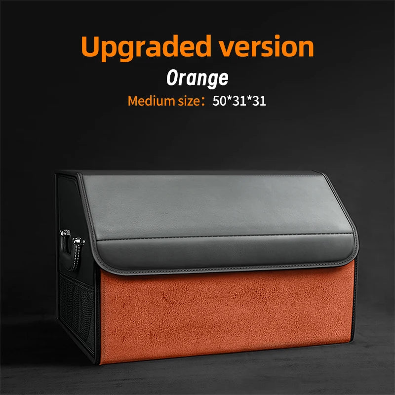 Car Trunk Organizer – Large Capacity Suede Foldable Storage Box (3 Sizes, 10 Colors) alternate view