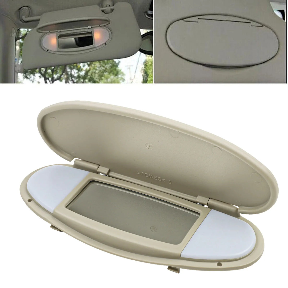 Mirror Cover Sun Visor 1 Pcs ABS Car Accessories For BMW Mini R55 R56 R60 High Quality With Lampshade With Lens