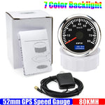 GPS Speedometer Gauge 52mm | 7 Color Backlight GPS Meter for Car Marine Boat 12V 24V detail view