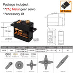 DSPOWER 21G Metal Gear Digital Servo for MN99S MN78 MN168 MN82 WPL HYPER GO Wltoys 144001 1/16 1/14 1/12 RC Car Boat Robot Toy