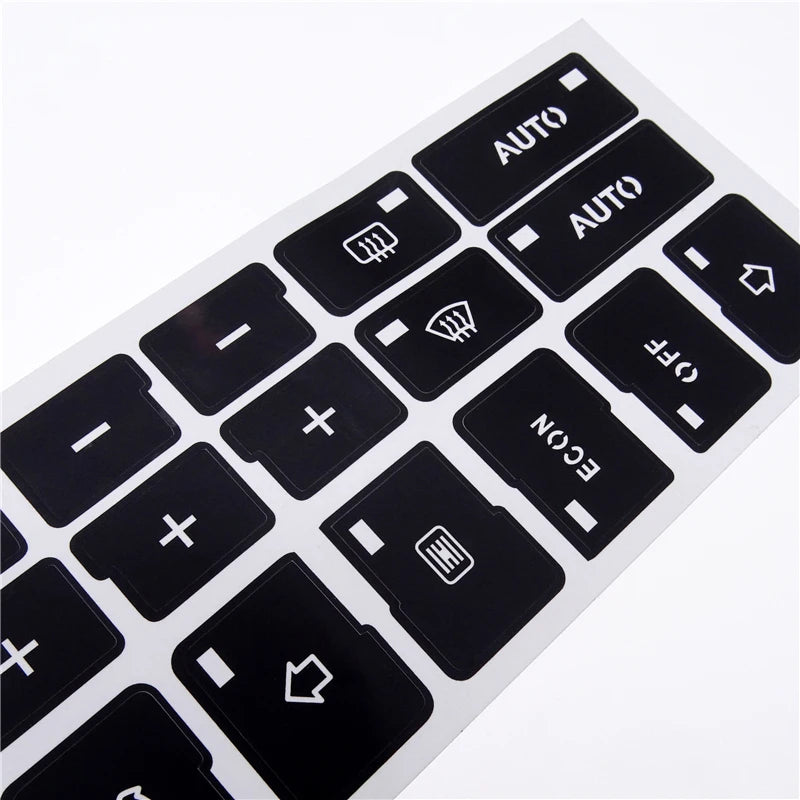 1 Pcs 16-Key AC Climate Control Button Repair Sticker Decal for Audi A4 B6 B7 2000-200 close-up view