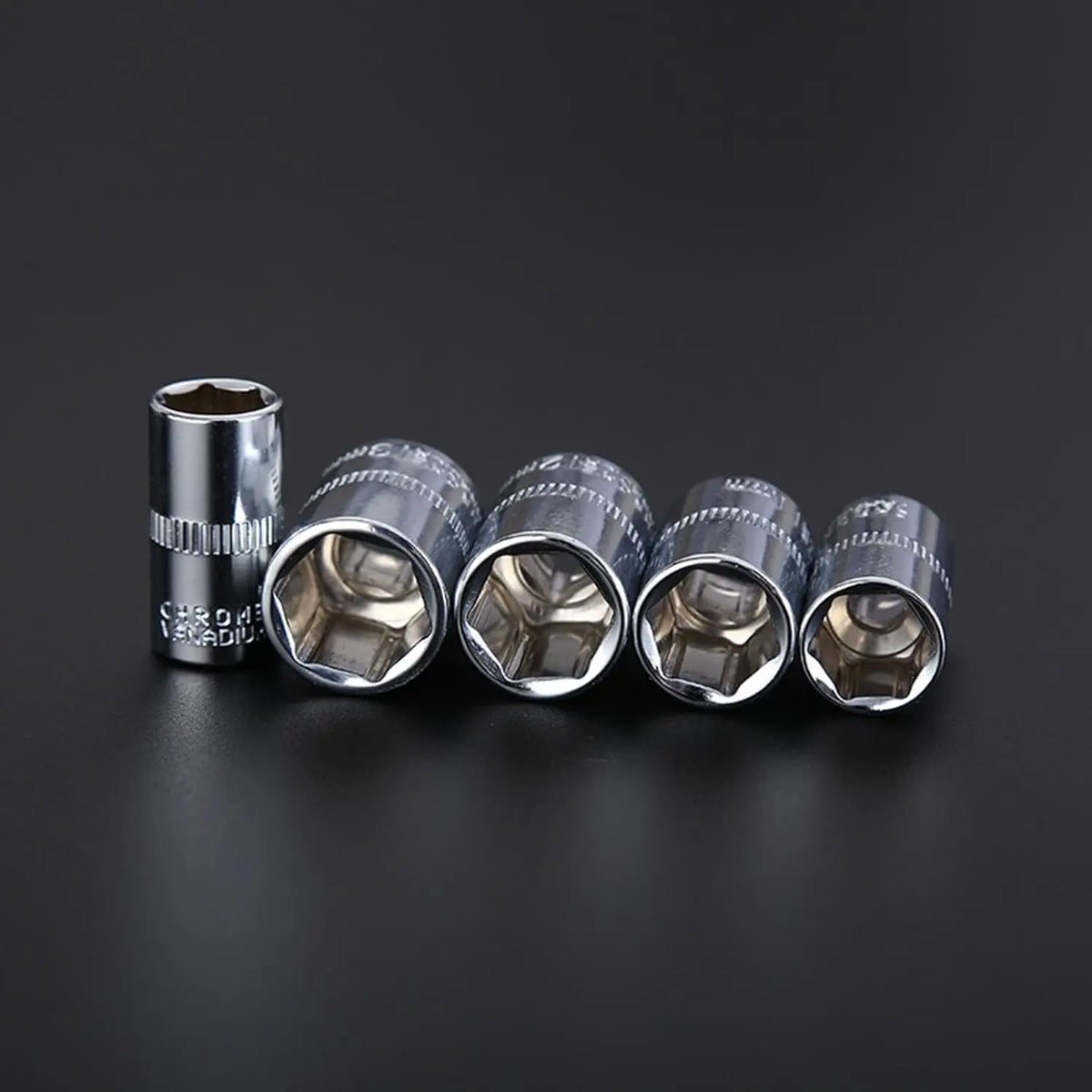 46/53Pcs Socket Wrench Set Auto Repair Mechanics Tools Household Garage Hand Drive Socket Tool Kit Practical Father's Day Gift Hot Christmas Present Professional Repair Tools
