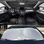 Car Window Sunshade Cover | Folding Auto UV Protection Windshield Visor detail view