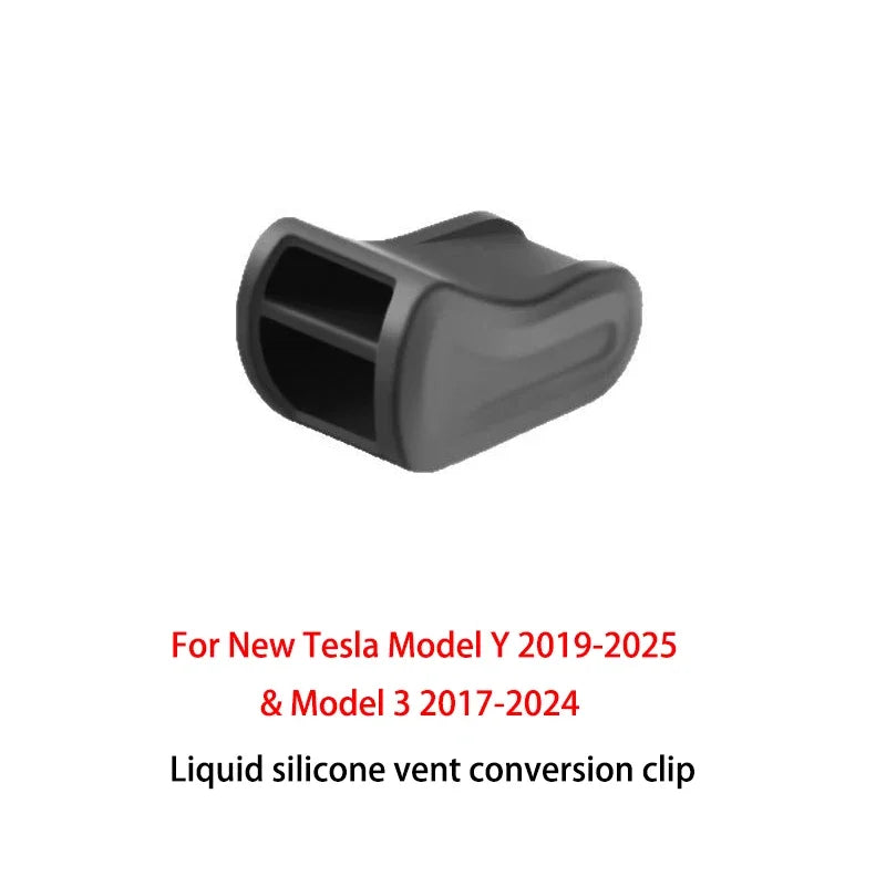 2025 Launch For Tesla MODEL 3 Highland Y Silicone Car Air Vent Air Freshener Adapter Air Outlet Aromatherapy Fragrance Clip