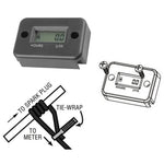 Kebidumei Motorcycle Digital Hour Meter | Inductive Tachometer for Gas Engines detail view