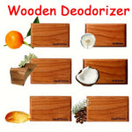 Wooden Car Air Freshener | 6 Scents Auto Scent Diffuser - Long-Lasting Amber Odor Remover