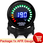 52MM Digital Car Gauge Set with 20 LED Display | Water Temp Oil Pressure Voltmeter AF alternate view