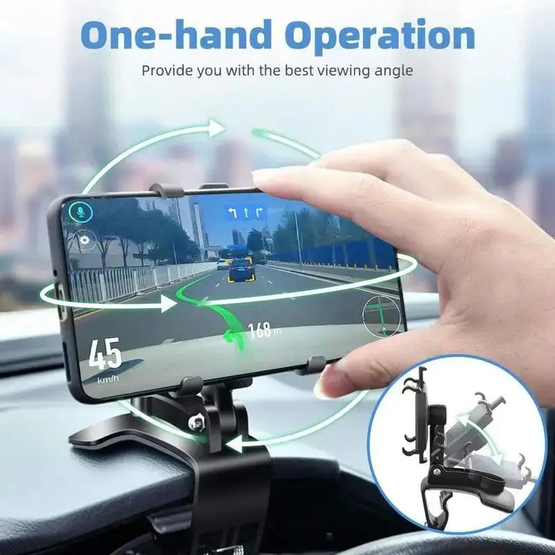 Car Phone Mount Dashboard | 360 Degree Universal Cell Phone Holder for Car alternate view