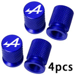 4PCS Colorful Car Accessories Car Tire Valve Cap For Alpine Megane 3 4 5 Duster Espace Logan Clio Austral Espace Arkana Scenic