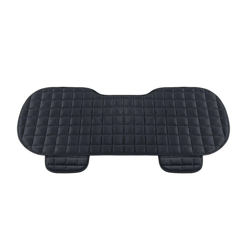 Velvet Rear Seat Cover Non Slip Winter Cushion close-up view