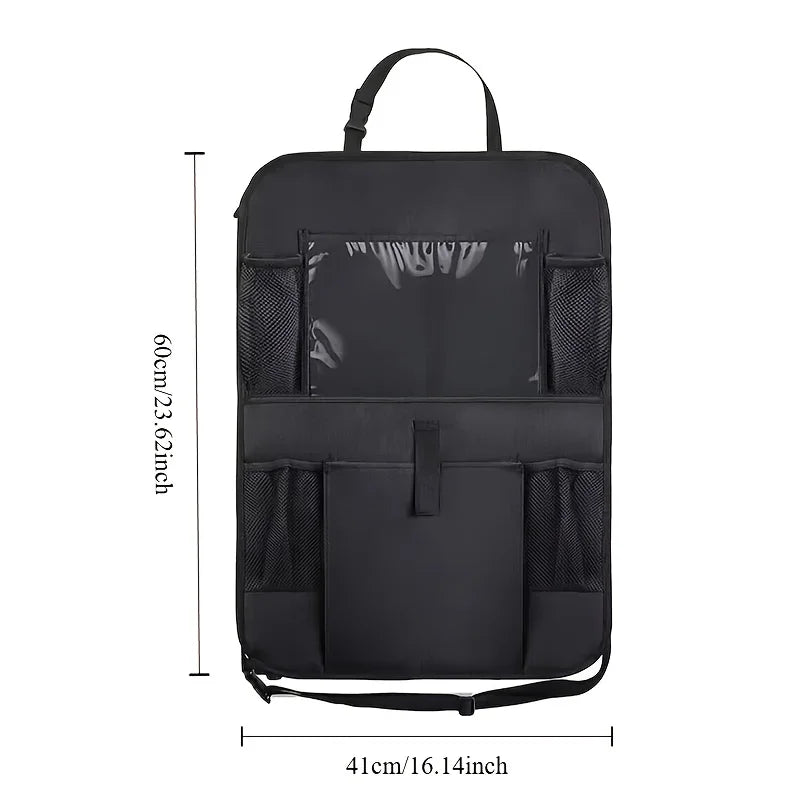 kkjoy Oxford Fabric Car Seat Back Organizer Kick-Proof & Waterproof Multi-Compartme additional angle