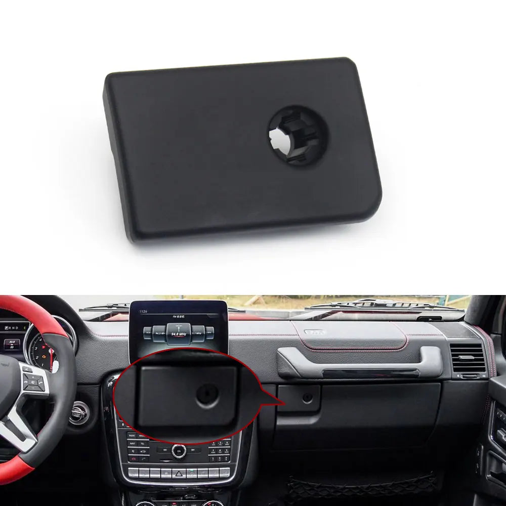 Car Front Passenger Side Glove Storage Box Switch Handle Lock Latch Cover For Mercede alternate view
