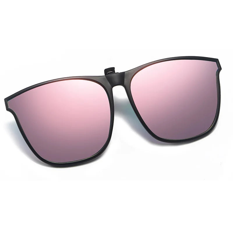 Polarized Clip On Sunglasses Men Car Driver Goggles UV400 Sun Glasses Anti Glare Vintage detail view
