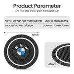 2Pcs For Bmw M Performance E46 E90 E60 F30 F10 E39 F20 pendant Silica Gel Car Coast additional angle