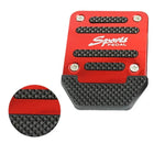 New 2Pcs/3Pcs/set Universal Non-Slip Aluminum Manual Transmission Car Pedal Cover Set lifestyle view