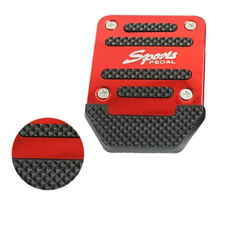 New 2Pcs/3Pcs/set Universal Non-Slip Aluminum Manual Transmission Car Pedal Cover Set lifestyle view