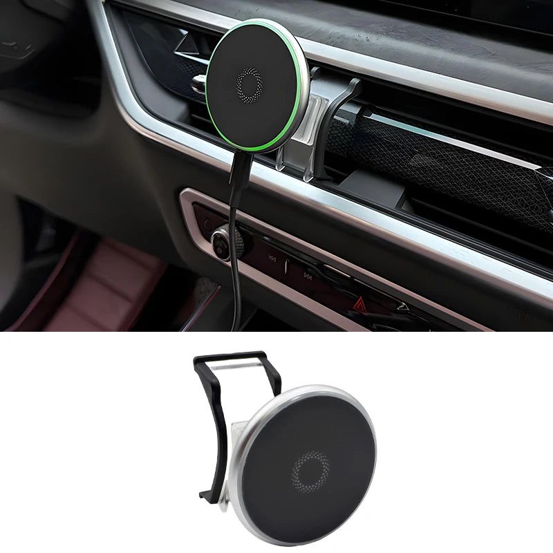 For BMW X5 X6 G05 G06 2019 2020 2021 2022 2023 2024 2025 Car Phone Wireless Charger Magnetic Mount Holder Stand Accessories Trim