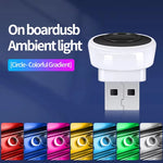 Car USB LED Ambient Light 5V Atmosphere Lamp