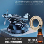 Car Solar Rotation Helicopter Aromatherapy | Dashboard Ornament alternate view