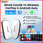 CarlinKit Baidu Carlife Wired to CarPlay Android Auto Adapter 2-In-1 Wireless Car Navigation Box WiF