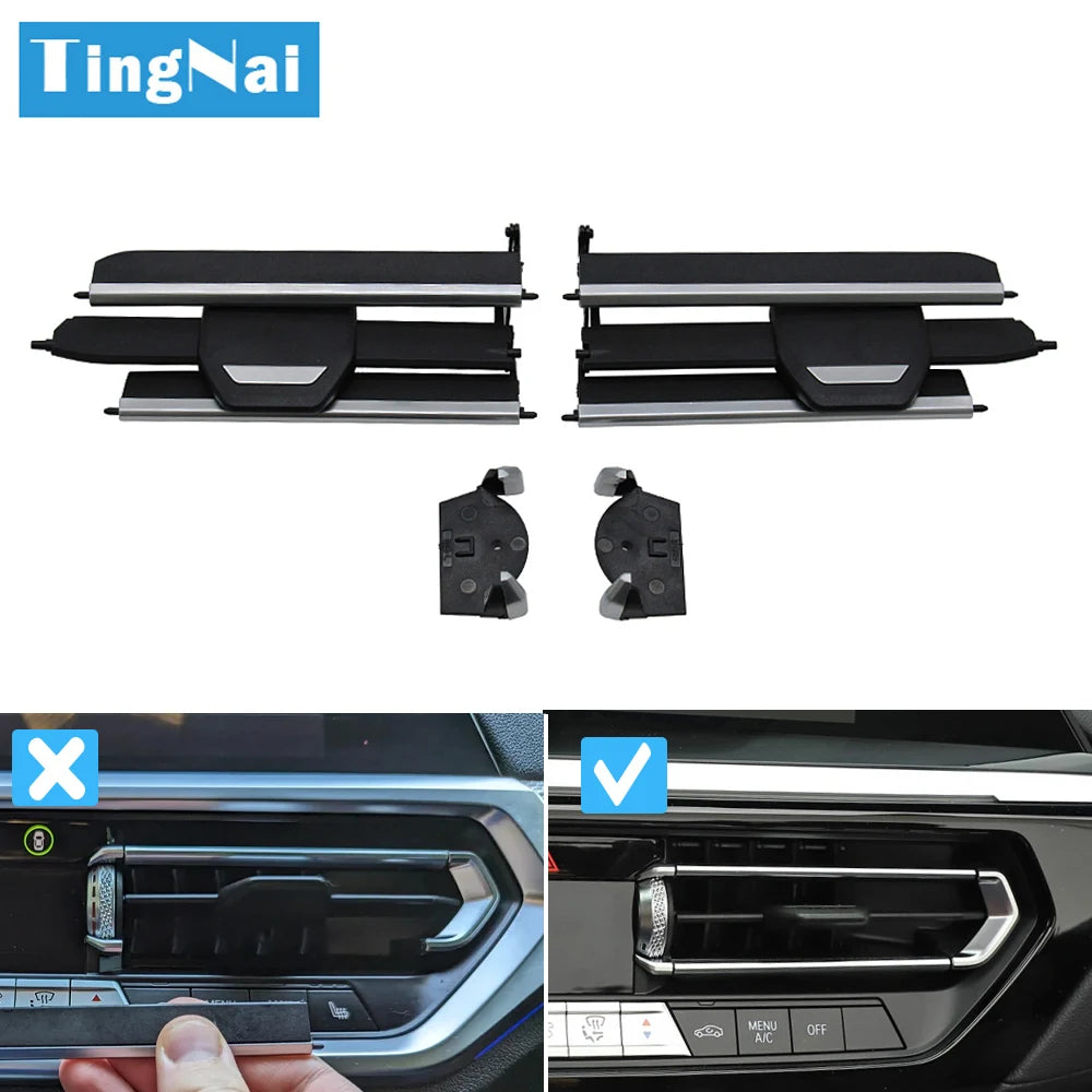 Car Middle Left Right Air Vent Grille AC Vent Slide Clip Repair Kit For BMW 1 2 3 4 Z4 X3 X4 Series F40 F44 G20 G28 G29 G01 G02