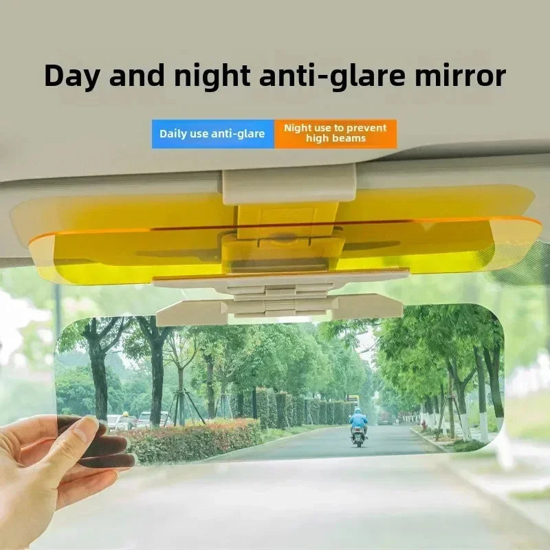 HD Anti Glare Car Sun Visor UV Foldable Driving Mirror for New Cars