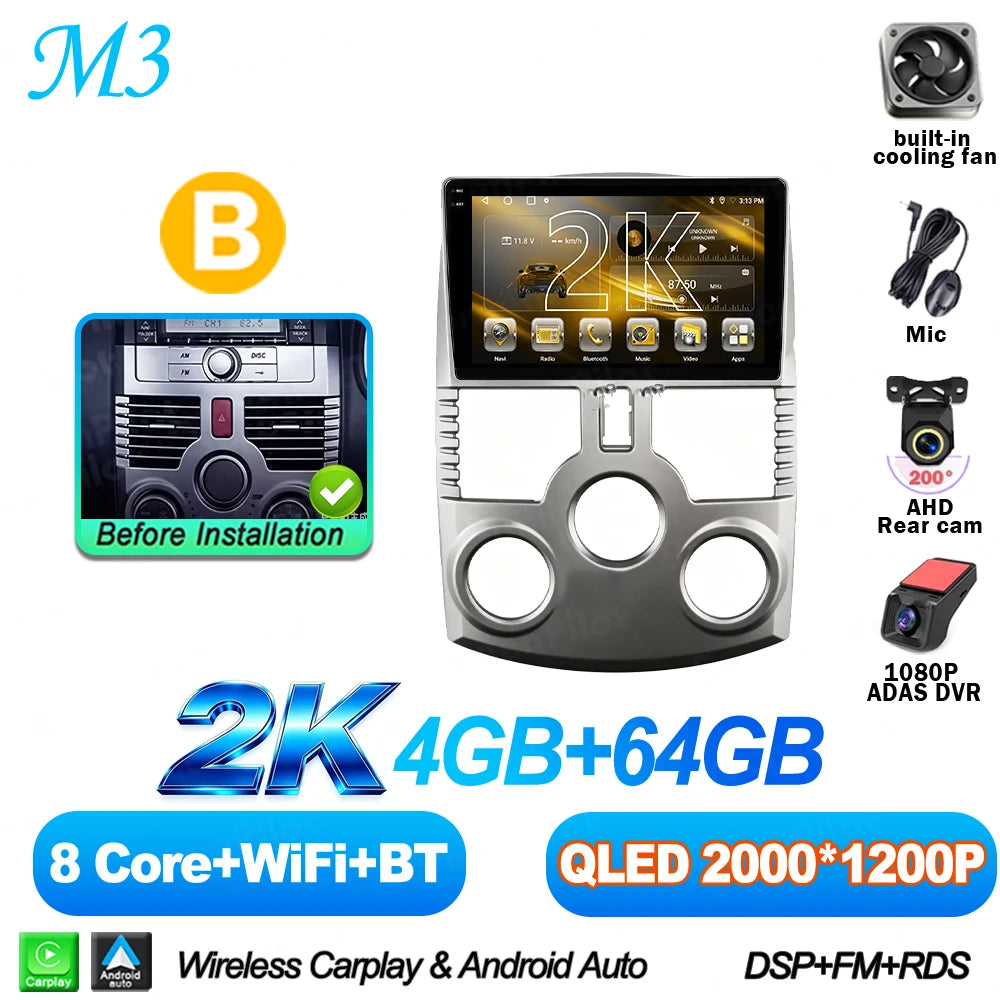 Android 16 For Toyota Rush DAIHATSU TERIOS 2006 - 2011 Car Radio Stereo Head Unit Multim detail view