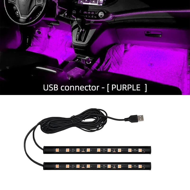 LED Car Ambient Light USB 5V Interior Foot Lamp detail view