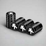 4Pcs Peugeot Logo Car Tyre Valve Caps | Aluminum Alloy Wheel Accessories for Peugeot Mod detail view