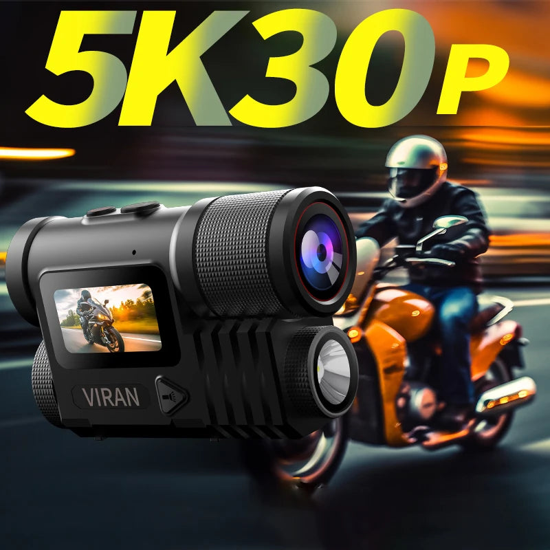 5K Waterproof Action Camera with 128GB Card | AI Voice & EIS Sport Cam alternate view