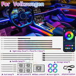 Volkswagen Golf RGB Interior Ambient Light Kit – Bluetooth App Control, Music Sync, 6-in-1 to 22-in-