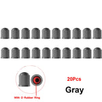 Universal Tire Valve Caps with Rubber Seal | 20 Pack Dust Covers for Cars, Trucks, SU lifestyle view