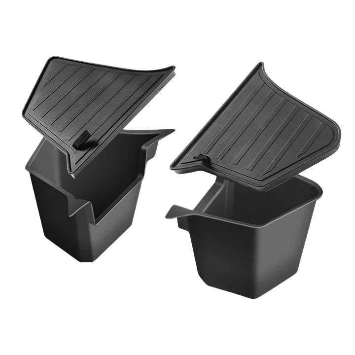 Tesla Model Y 2025 Juniper Left and Right Rear Trunk Storage Box | Lid Partition Organiz detail view