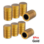 Aluminum Tire Valve Caps 4/8/12 Pack | Corrosion Resistant Universal Stem Covers for C close-up view
