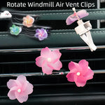 3 PCS Rotate Windmill Car Air Freshener Vent Clips Cute Air Vent Clip with Fragrance Pad Vehicle Air Outlet Interior Decoration