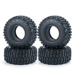 4PCS Rubber Tyres for 1/18 1/24 Axial SCX24 TRX4M Micro Crawler close-up view