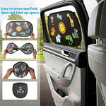 2-Piece Cartoon Animal Car Sunshade | UV Resistant Self-Adhesive Window Shade alternate view