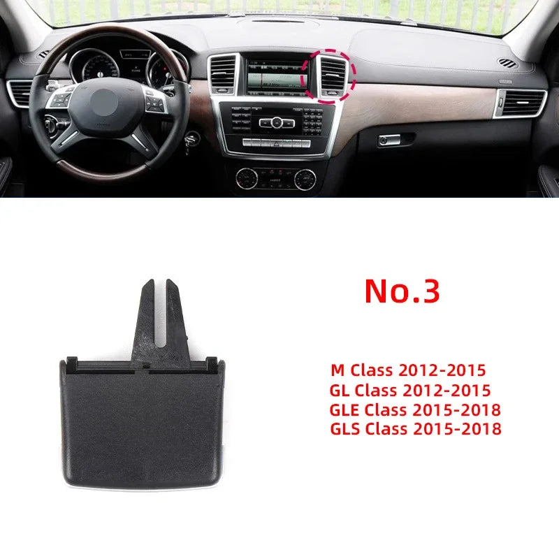 Car Front Rear AC Air Vent Outlet Tab Clip Repair Kit For Mercedes Benz W166 W292 ML350 GL450 M ML GLE GLS