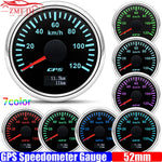 GPS Speedometer Gauge 52mm | 7 Color Backlight GPS Meter for Car Marine Boat 12V 24V