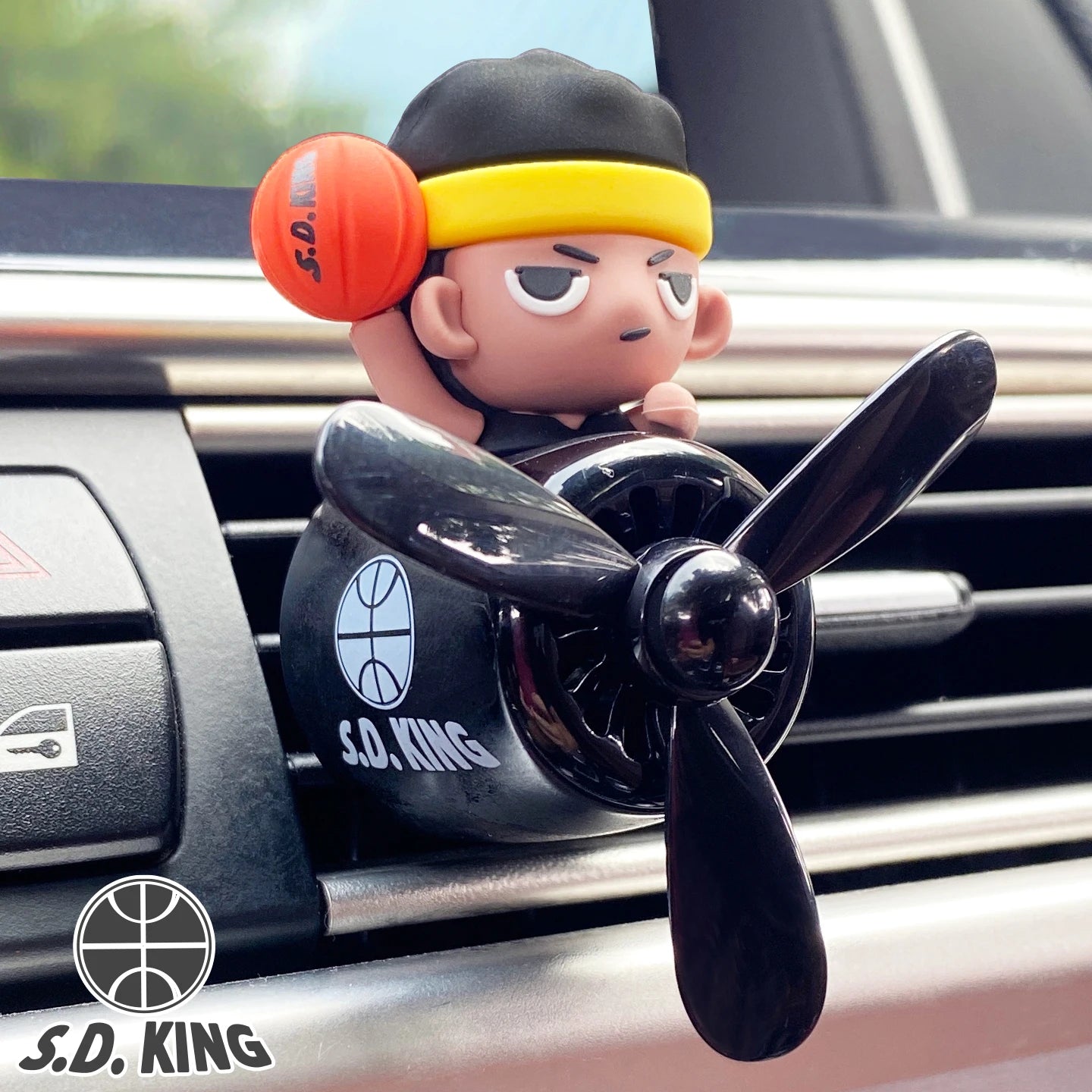 Basketball Airplane Rotate Car Air Freshener Accessories Interior Decorations Vent Clip Perfume Fragrance Diffuser Ornaments Men