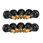 10/25Pcs TR412 Snap-in Black Rubber Tubeless Tire Valve Stems for ATV Car Motorcycle | D detail view