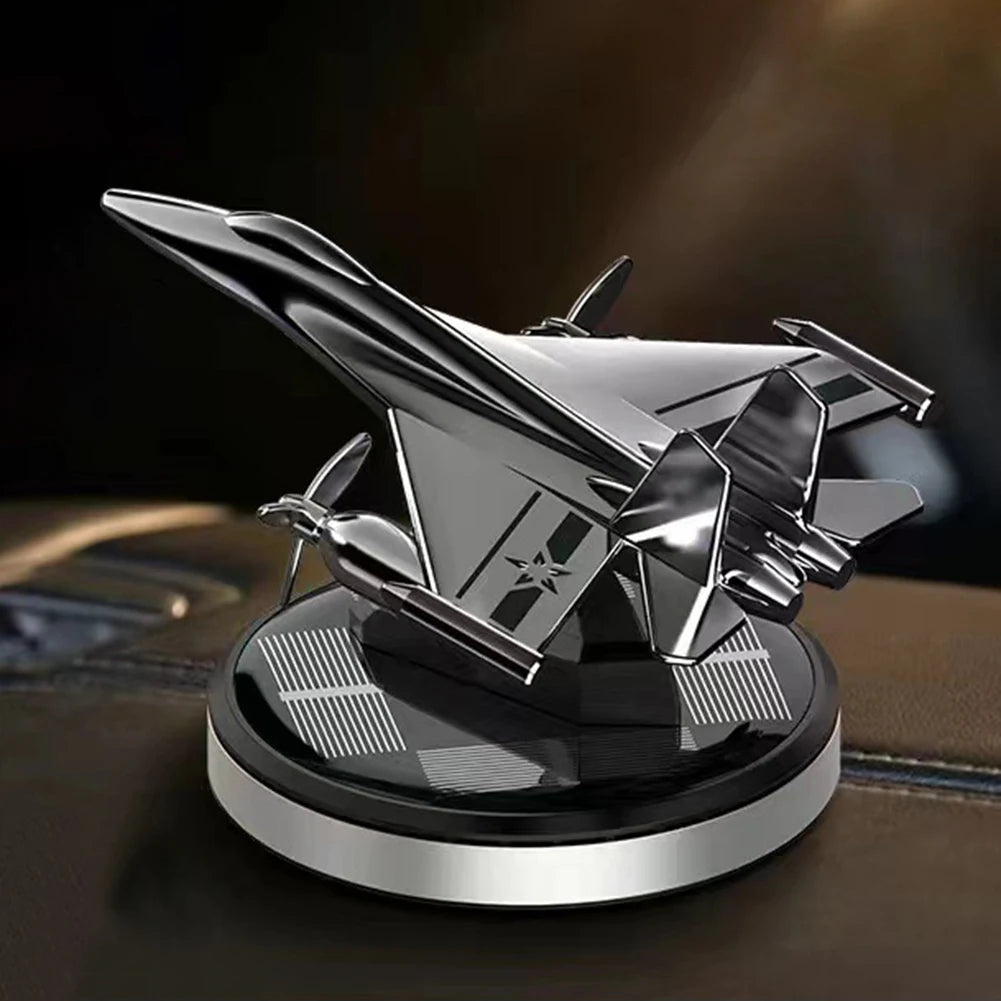 Solar Car Air Freshener | Rotating Airplane Aromatherapy Diffuser lifestyle view